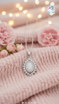 Marquise Diamante breastmilk keepsake necklace