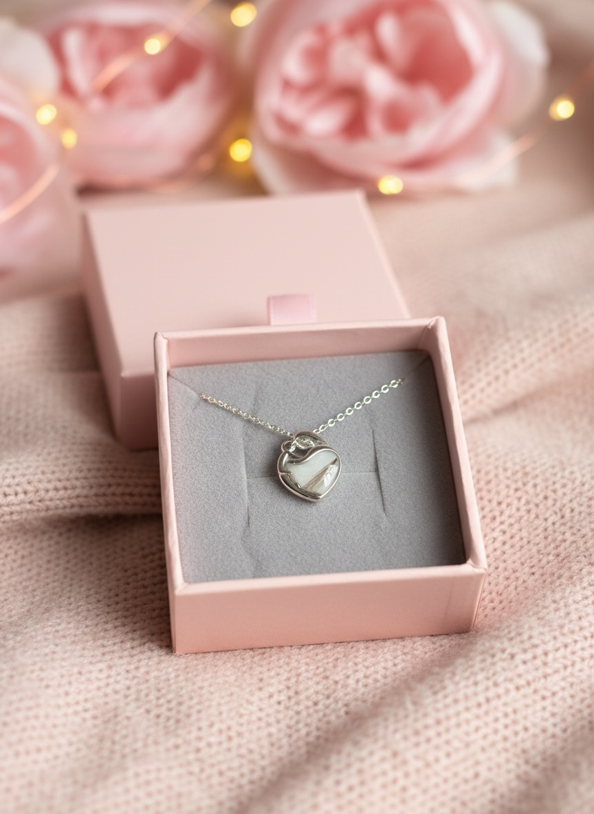 Mama and Baby breastmilk keepsake necklace