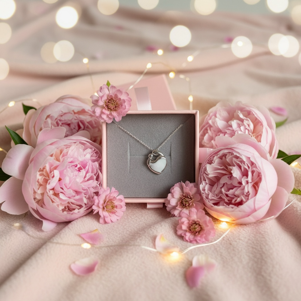 Mama and Baby breastmilk keepsake necklace