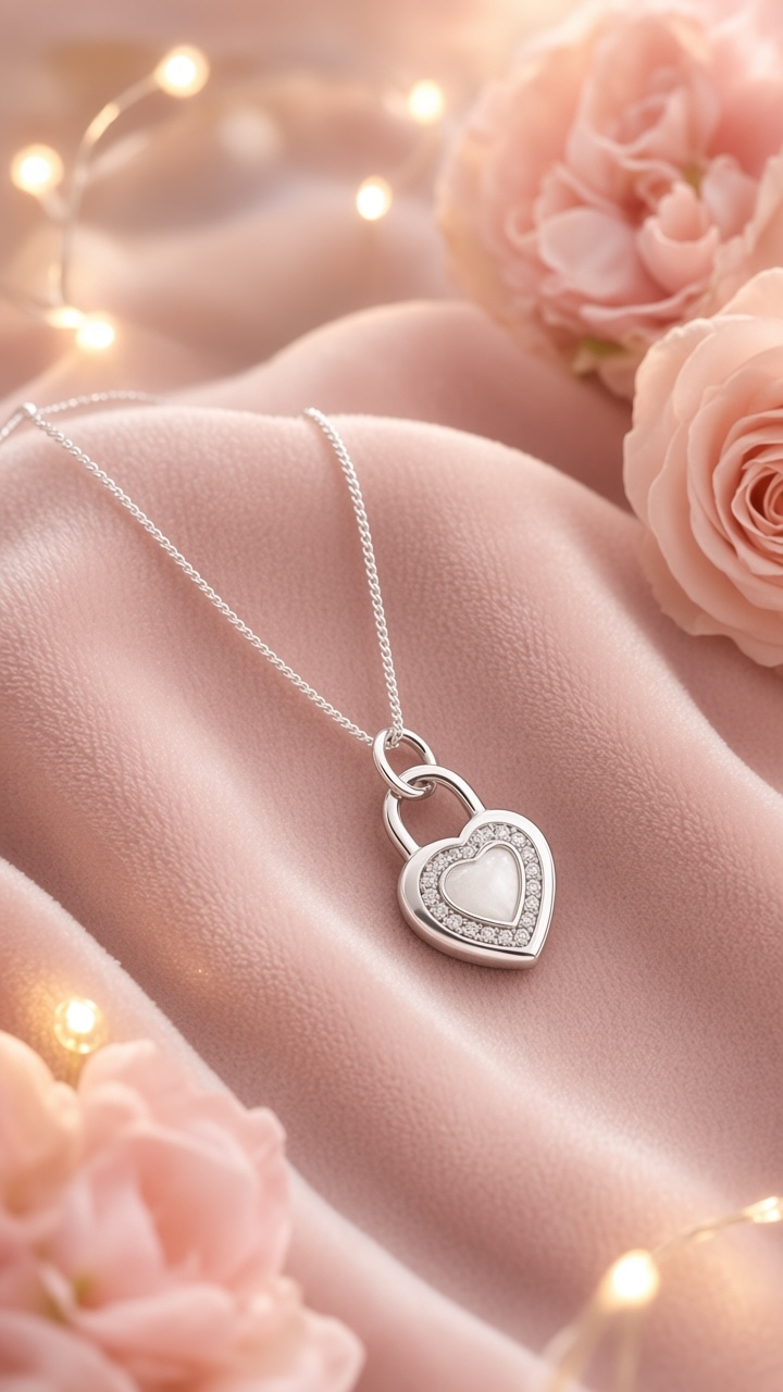 Locked with love breastmilk keepsake necklace
