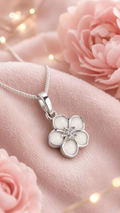 Forget me not Breastmilk keepsake necklace