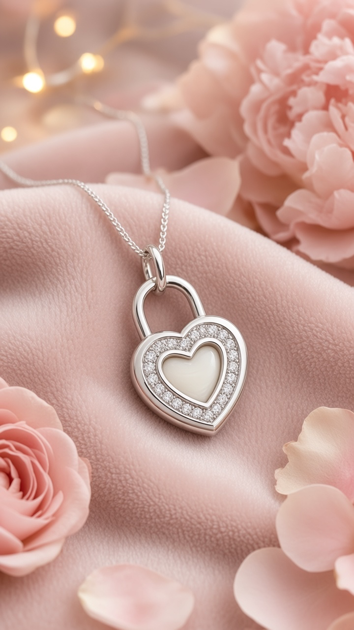 Locked with love breastmilk keepsake necklace